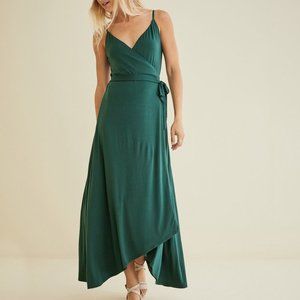 Astrida Maxi Wrap Dress Amour Vert XS